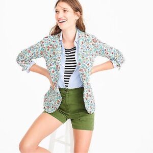 J.Crew Campbell blazer made with Liberty Art Fabrics NWT 8